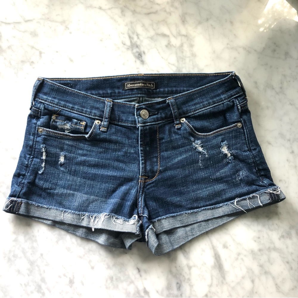 Abercrombie & Fitch Size 25 Cuffed Denim Shorts